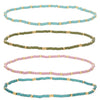 Splendid Iris - Set/12 miyuki delica stretch bracelets: Soft Colors