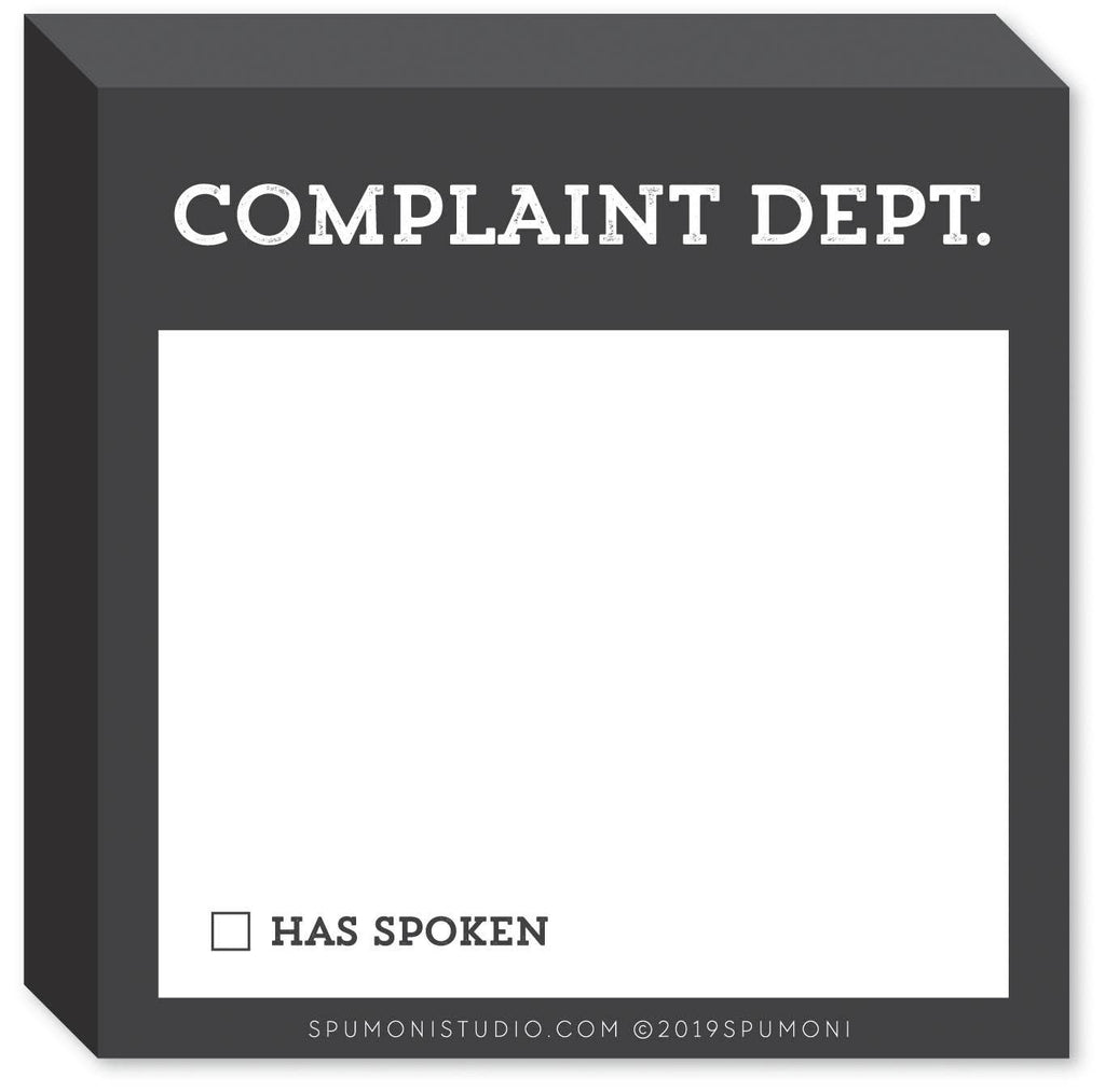 Gibbs Smith - Complaint Department (Memo Sticky Pads)