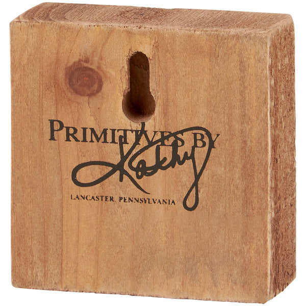 Primitives by Kathy - Fall Chicken Block Sign