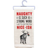 Primitives by Kathy - Naughty Let's Go With Niceish Kitchen Towel