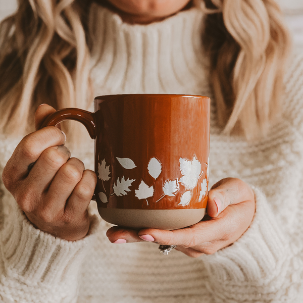 Sweet Water Decor - Fall Leaves Stoneware Coffee Mug - Fall Decor & Gifts