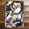 The British Metal Signs Company - Mermaid Octopus-  Metal Sign Plaque - Sea Bathroom 2: 6x8inch