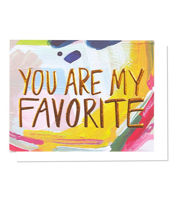 Thimblepress - My Favorite Single Copper Foil + Embossed Card