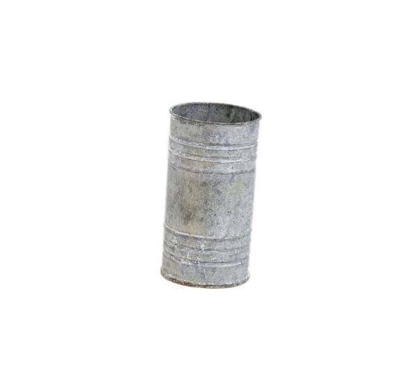 Home Kreation by KK dba Kraft Klub - Medium Gray Zinc Pillar Candle Holder or Vase