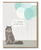 Modern Printed Matter - Cat Hairball Birthday card