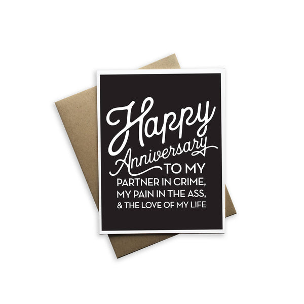 Tiramisu Paperie - Happy Anniversary To My Partner In Crime