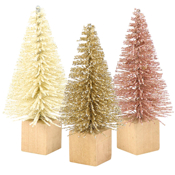 Primitives by Kathy - Mini Bottle Brush Tree Set