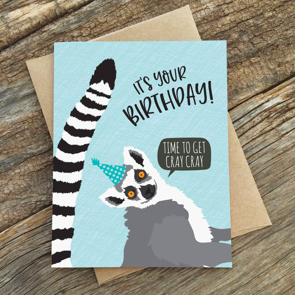 Modern Printed Matter - Get Cray Cray Birthday Card