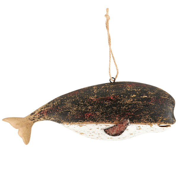 Primitives by Kathy - Black Whale Hanging Decor
