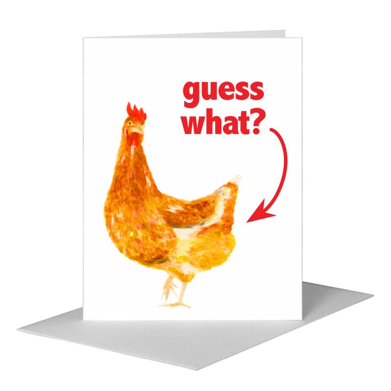 Printed Canvas - Golden Hen, Greeting Card (8374GB): A2 Card