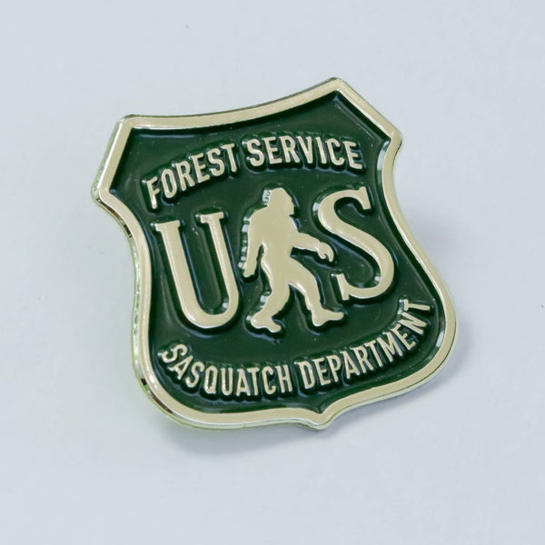 Squatchy - Enamel Lapel Pin, US Forest Service, Sasquatch Department
