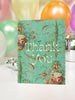 The Coin Laundry - Thank You Flowers Card - Mint Green Floral Greeting Card