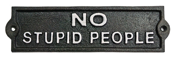 NACH - ~No Stupid People~  sign BLK
