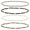 Splendid Iris - Set/12 miyuki delica stretch bracelets: Soft Colors