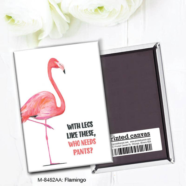 Printed Canvas - Flamingo, Magnet (M-8452AA)