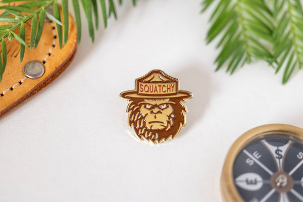 Squatchy - Enamel Pin, Squatchy  | Collectible Bigfoot Lapel Pin