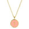 Splendid Iris - Tiny Cross Pendant Necklace: Black