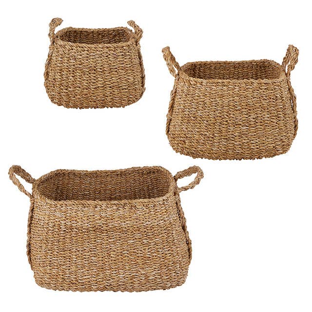 47th & Main (Creative Brands) - Square Basket with Handles Set - Large