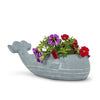 Abbott - Sm Whale Low Planter-8"L