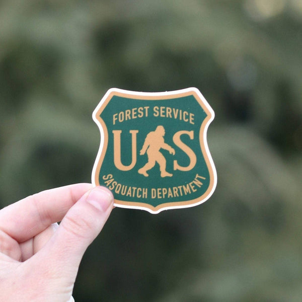 Squatchy - US Forest Service, Sasquatch Department - Bigfoot Sticker