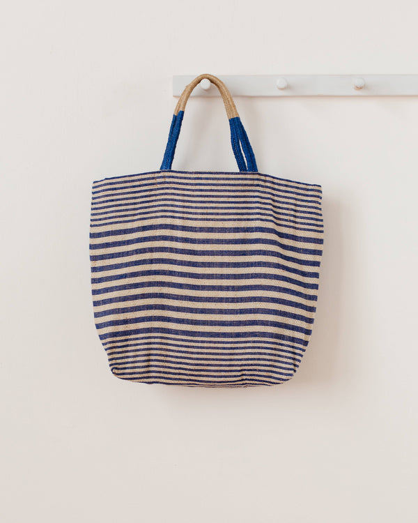 Will & Atlas - Reusable Tote Bag, Paloma indigo stripe