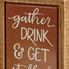 Primitives by Kathy - Gather Drink & Get Stuffed Box Sign Mini
