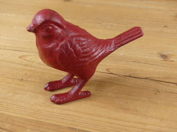 Midwest Craft House - CAST IRON RED BIRD FIGURE / CARDINAL