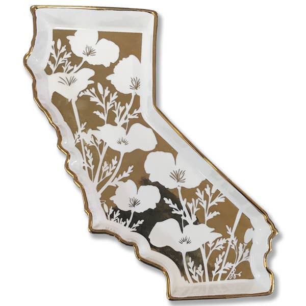 SF Mercantile - CA Shaped Poppy Trinket Tray