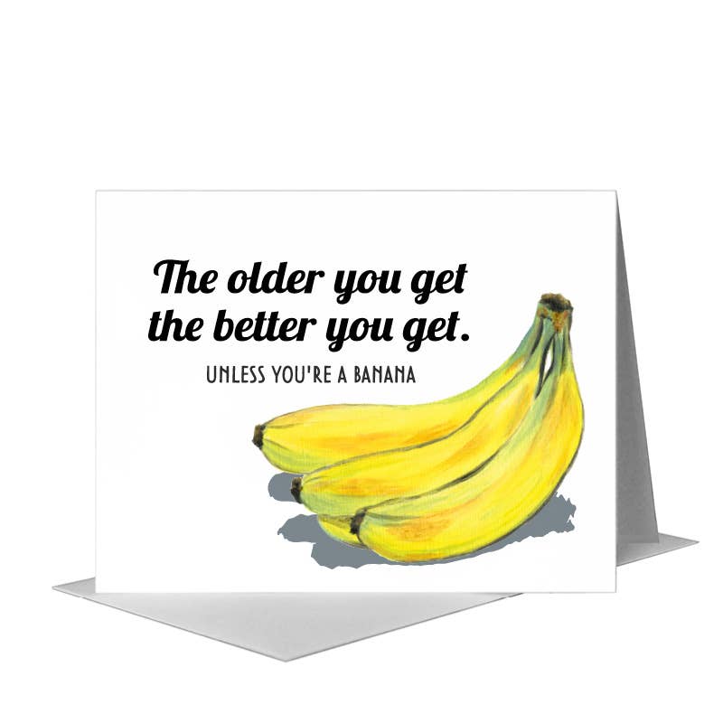 Printed Canvas - Bananas, Greeting Card (8237P): A2 Card