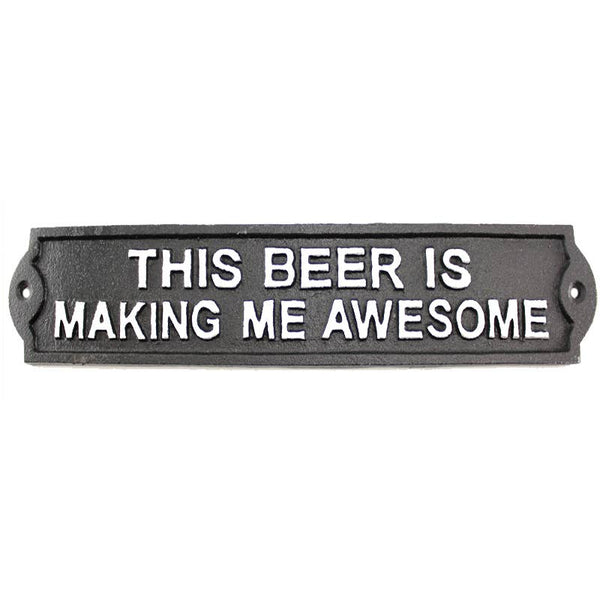 Koppers Home - Cast iron Beer Awesome Sign