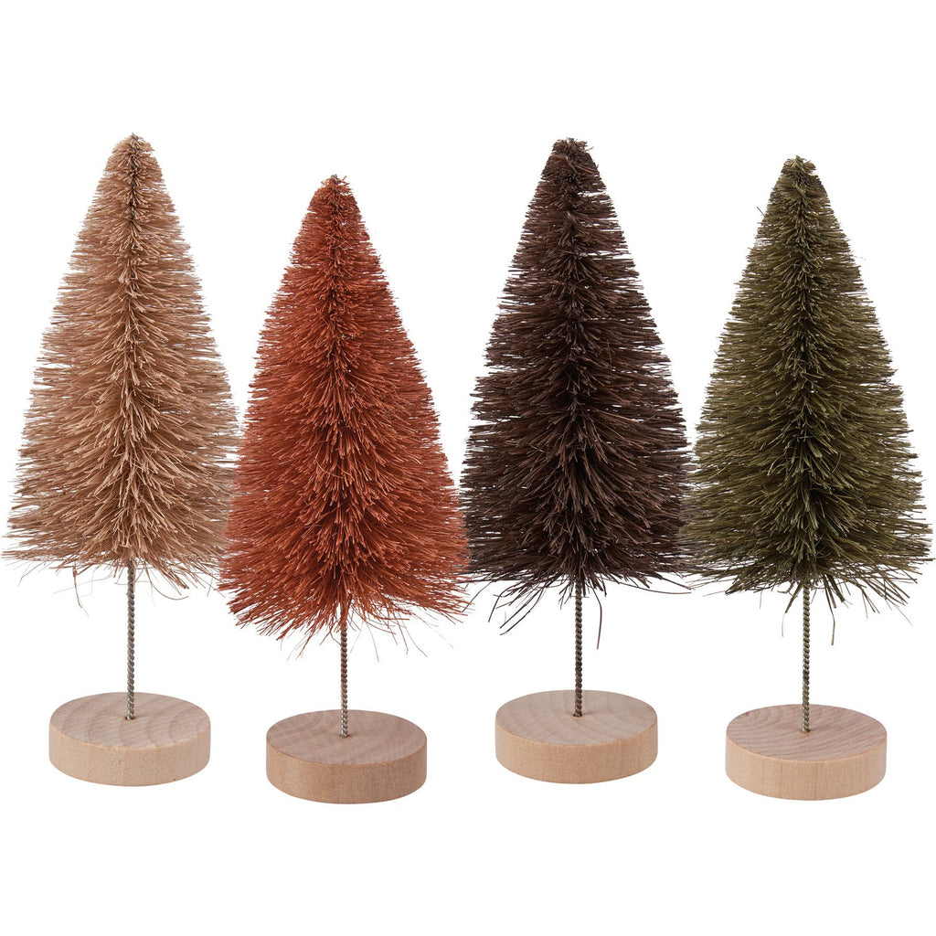 Primitives by Kathy - Mixed Winter Bottle Brush Tree Set