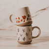 Sweet Water Decor - *NEW* Brown Leaves Stoneware Coffee Mug - Fall Decor & Gifts