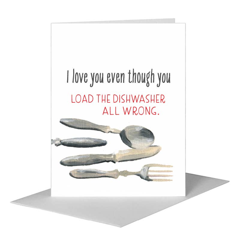 Printed Canvas - Silverware, Greeting Card (7311QB): A2 Card