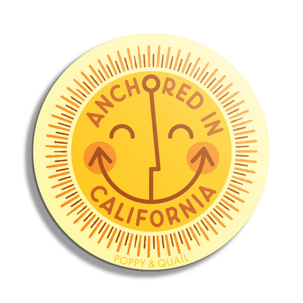 Poppy & Quail - Anchored Sticker