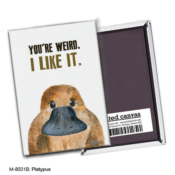Printed Canvas - Platypus, Magnet (M-8031B)