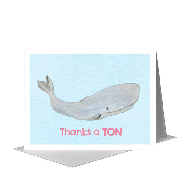 Printed Canvas - Sperm Whale, Greeting Card (8386J): A2 Card