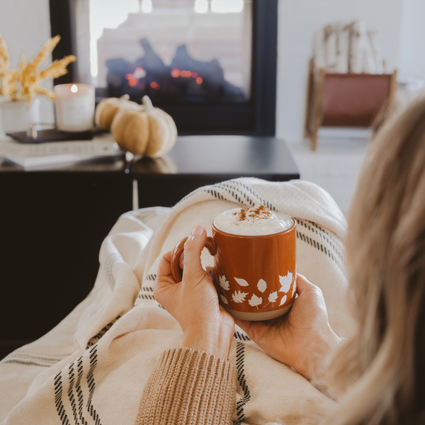 Sweet Water Decor - Fall Leaves Stoneware Coffee Mug - Fall Decor & Gifts