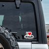 CJ's Sticker Shop - I Love Jesus Sticker Vinyl Decal: 3"