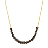 Splendid Iris - Delicate Crystal Accented Necklace: Aqua