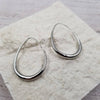 Treasure Wholesale - Simplified Geometry Hoop: Yellow Gold / Medium