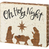 Primitives by Kathy - Oh Holy Night Block Sign