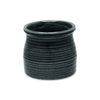 Cheungs Home Decor - Kifon Curved Ceramic Ceramic Pot - Dark Gray: Large