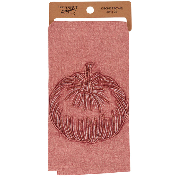 Primitives by Kathy - Blush Pumpkin Kitchen Towel
