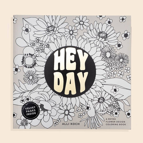 Paige Tate & Co. - Heyday: A Retro Flower Design Coloring Book.