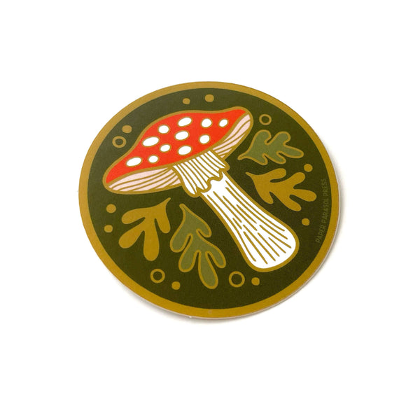 Paper Parasol Press - Agaric Mushroom Durable Vinyl Sticker