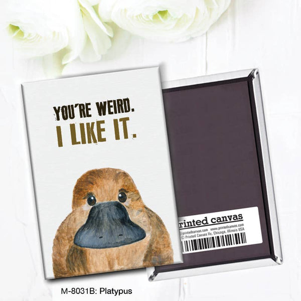Printed Canvas - Platypus, Magnet (M-8031B)
