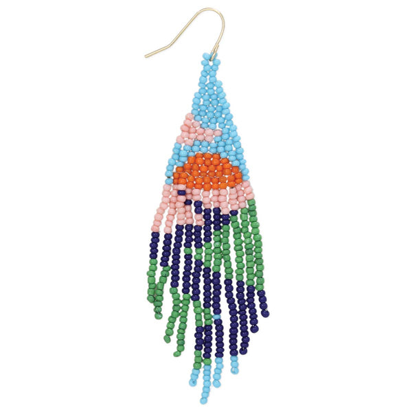 Path to Adventure Seed Bead Fringe Earrings