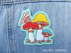 Lucky Sardine - Mushroom Moth, Shrooms & Butterfly Embroidered Iron-On Patch: Yes (Include Retail Packaging)