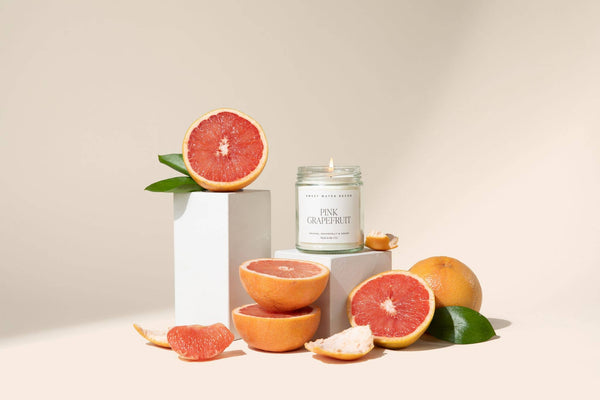 Sweet Water Decor - *NEW* Pink Grapefruit 9 oz Soy Candle - Home Decor & Gifts