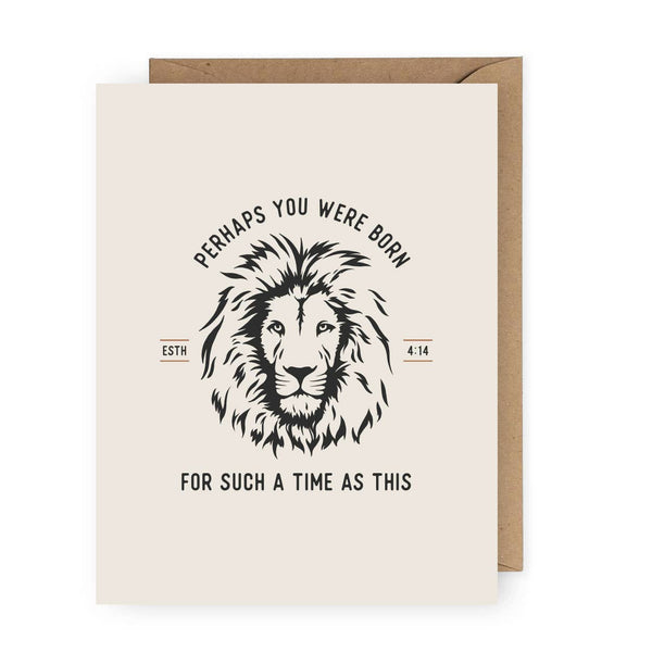 The Anastasia Co - For Such a Time As This Esther Lion Greeting Card